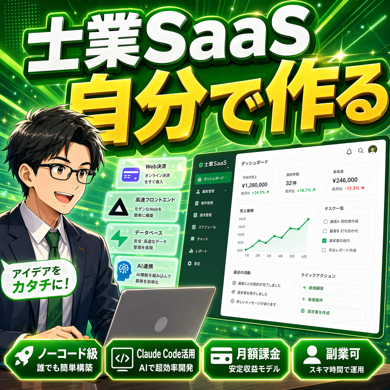 【自作SaaSポータル】士業が顧問先DXを加速する「顧問先向けSaaSポータル」を自作する時代へ